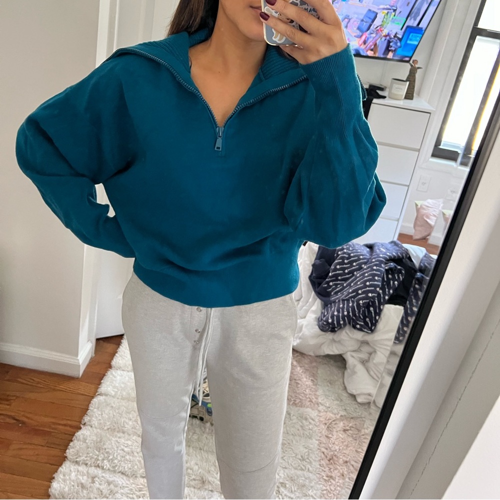 Quarter zip sweater